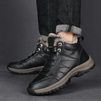 Men's Plush-Lined Winter Boots