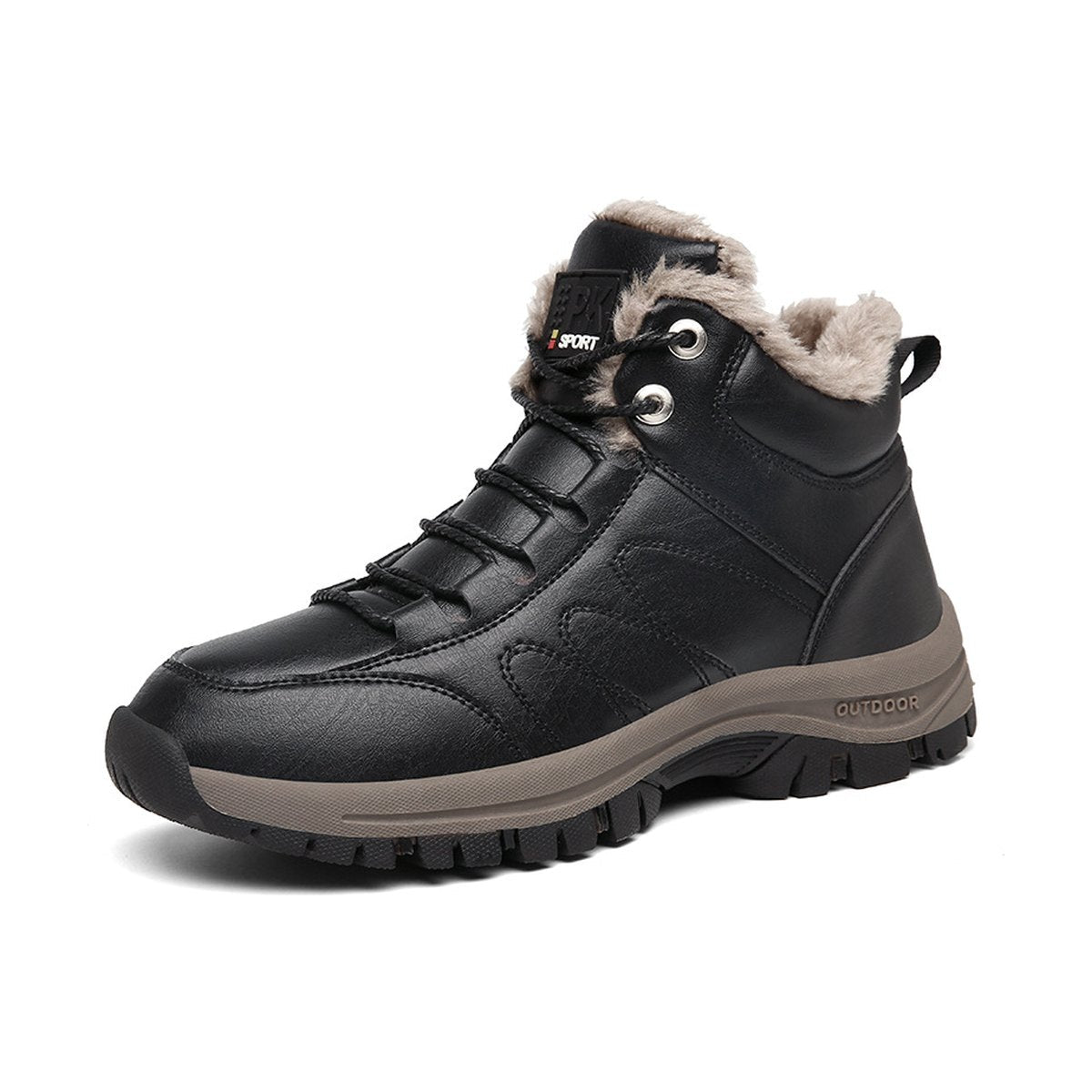 Men's Plush-Lined Winter Boots