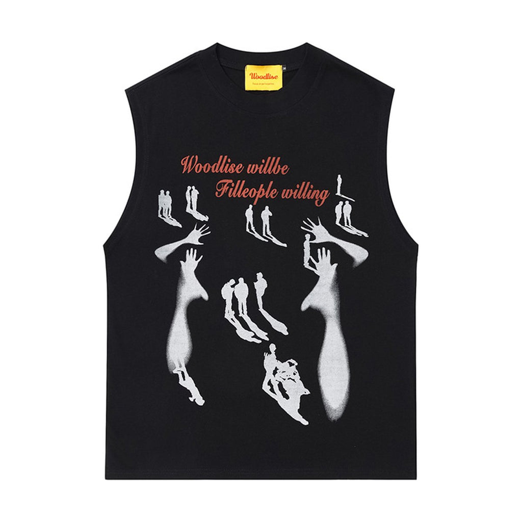 Men's Printed Sleeveless T-shirt