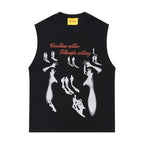 Men's Printed Sleeveless T-shirt