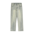 Men's Printed Washed Jeans