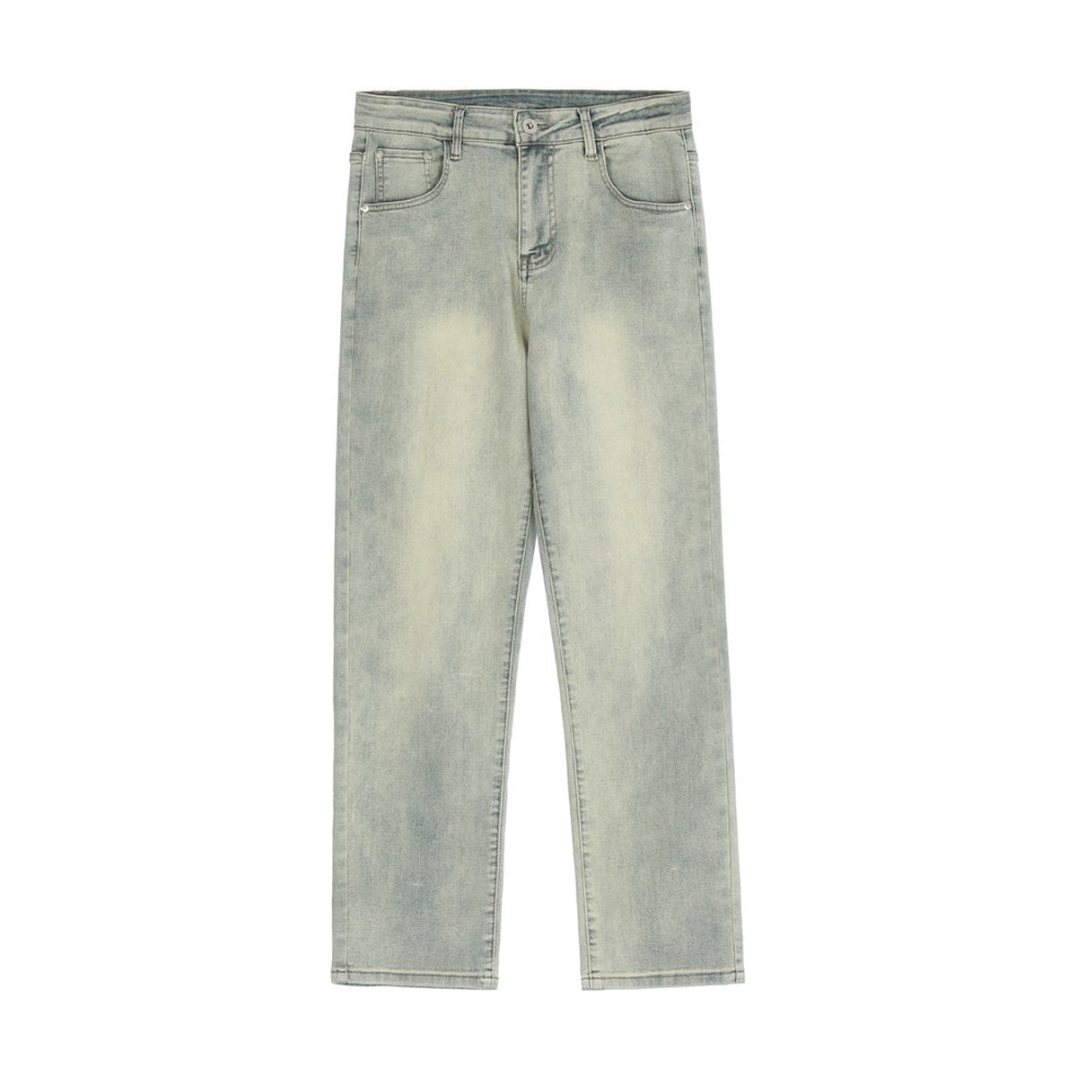 Men's Printed Washed Jeans