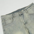 Men's Printed Washed Jeans