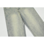 Men's Printed Washed Jeans