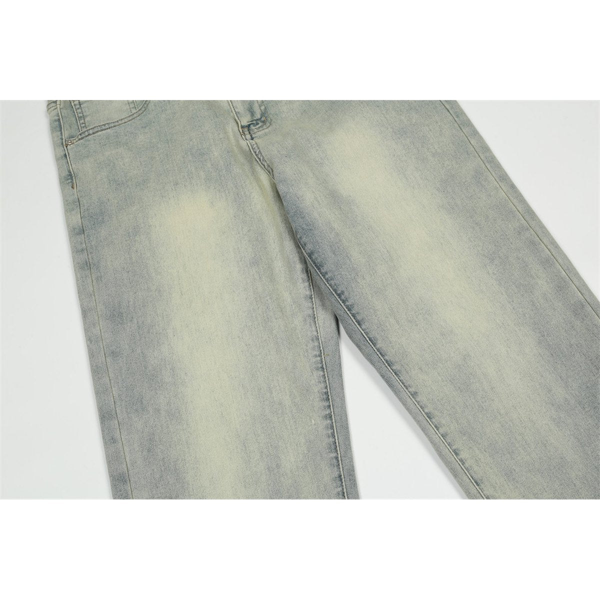 Men's Printed Washed Jeans