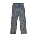Men's Punk Loose Straight Trousers