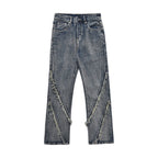 Men's Punk Loose Straight Trousers