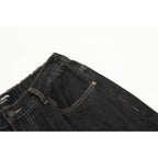 Men's Punk Patch Denim Trousers