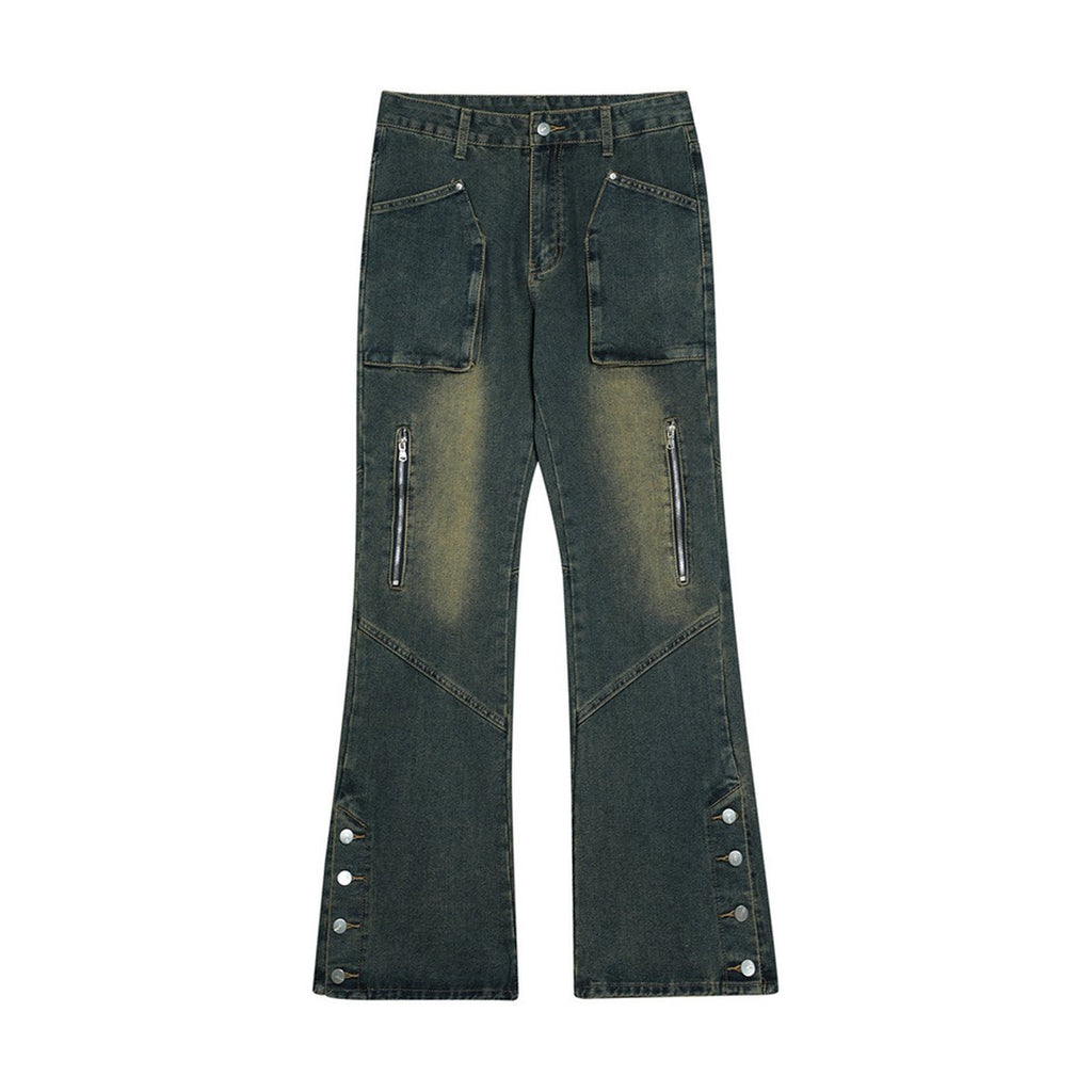 Men's Punk Slightly Flared Jeans