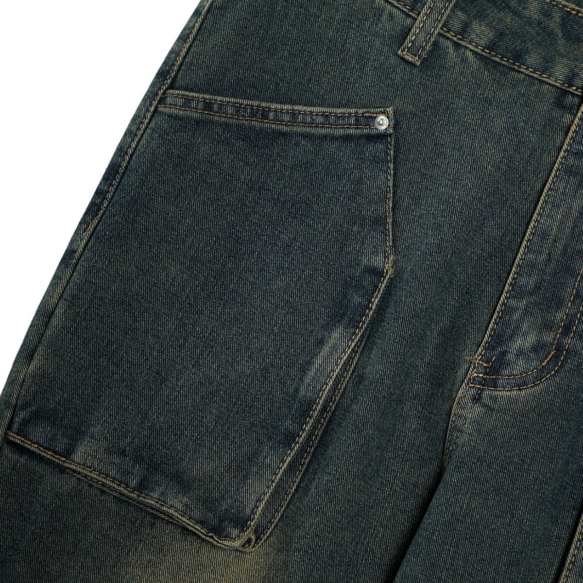 Men's Punk Slightly Flared Jeans