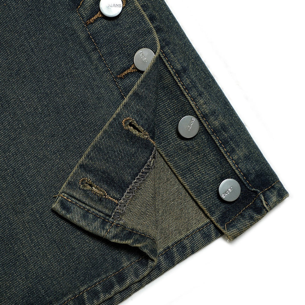 Men's Punk Slightly Flared Jeans