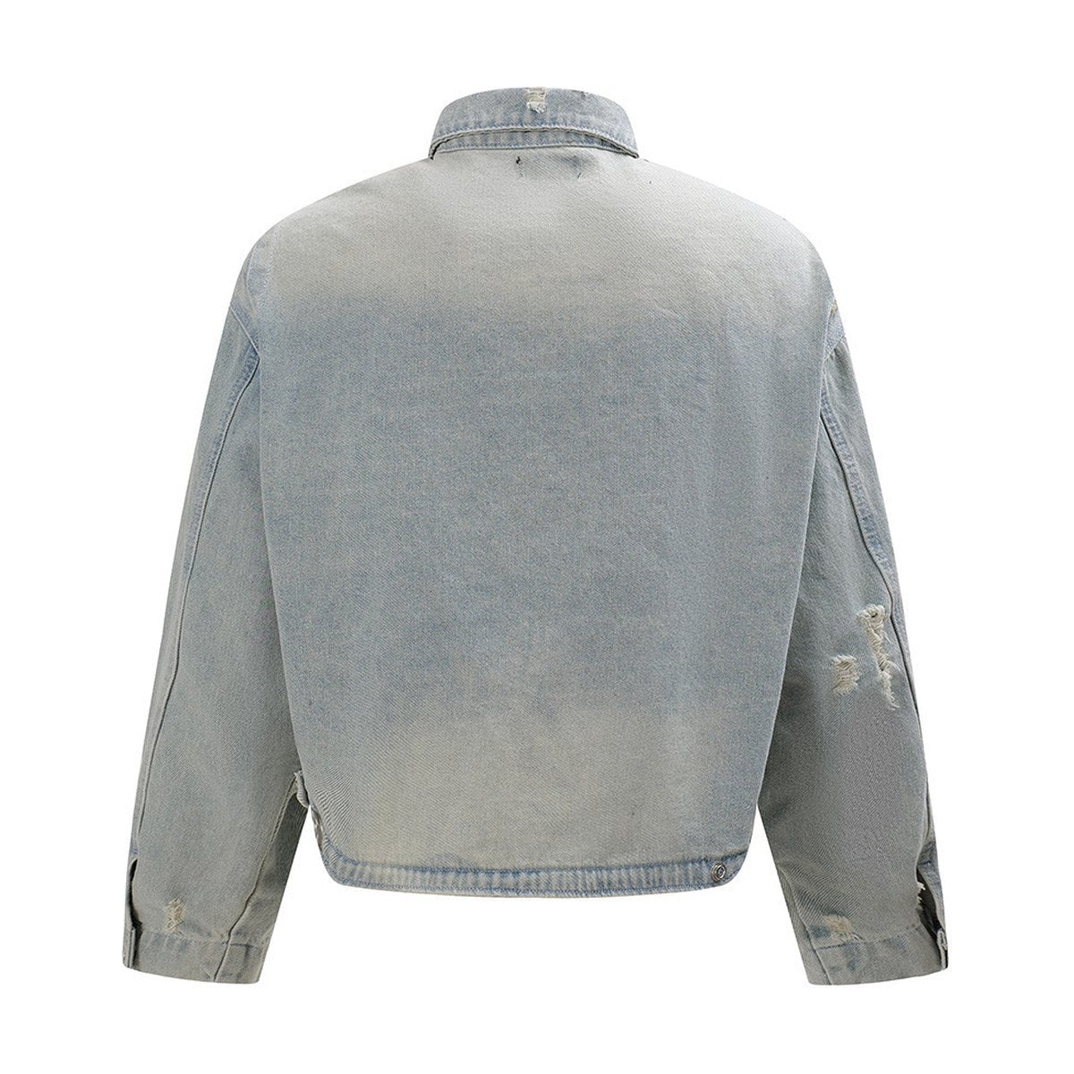 Men's Punk Worn Out Denim Clothes Jacket