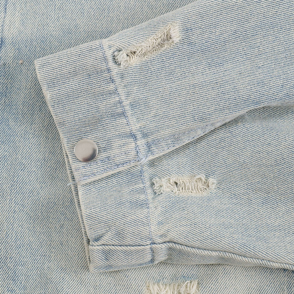 Men's Punk Worn Out Denim Clothes Jacket