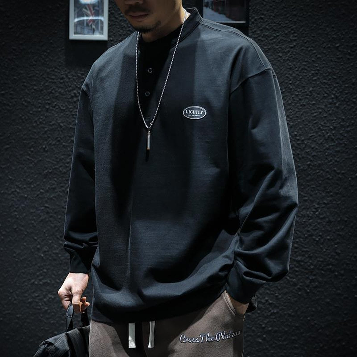 Men's Pure Cotton Long Sleeve T-shirt