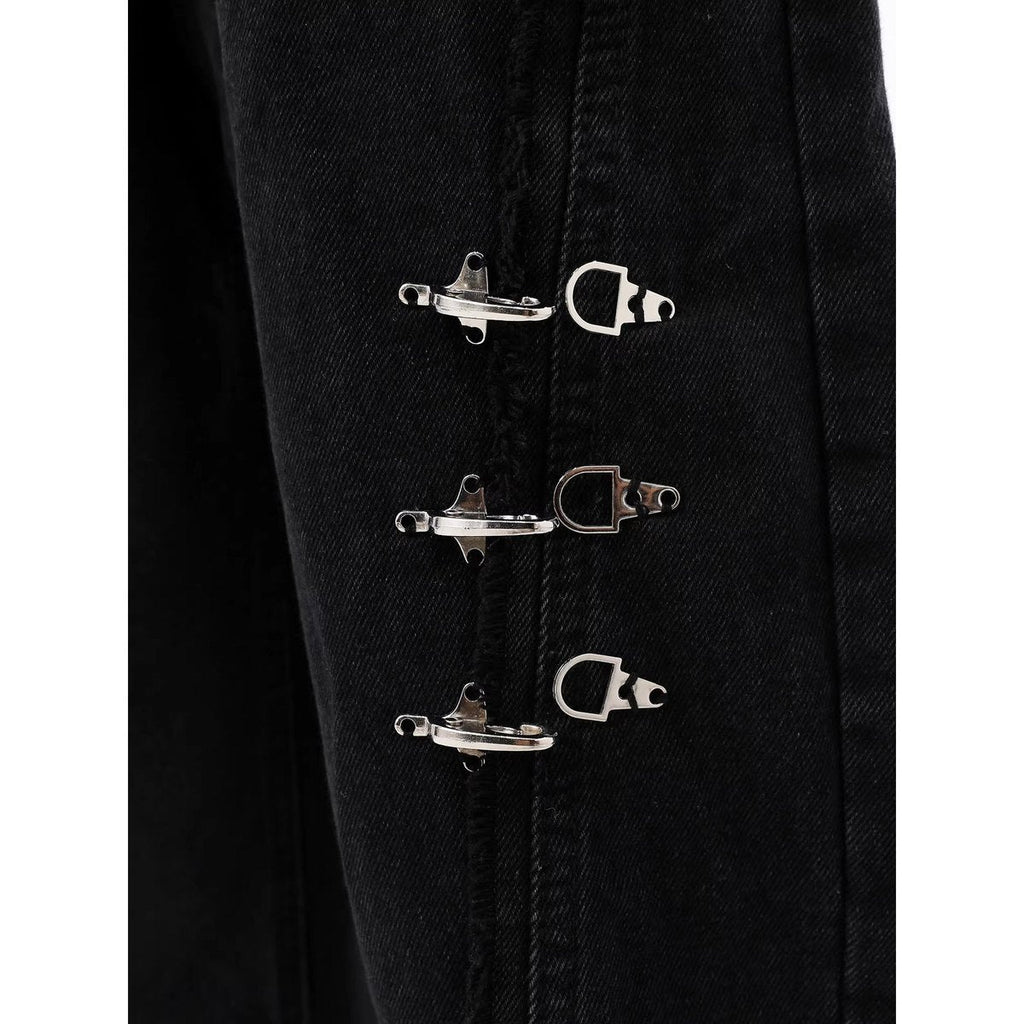 Men's Raw Hem Jeans