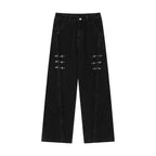 Men's Raw Hem Jeans