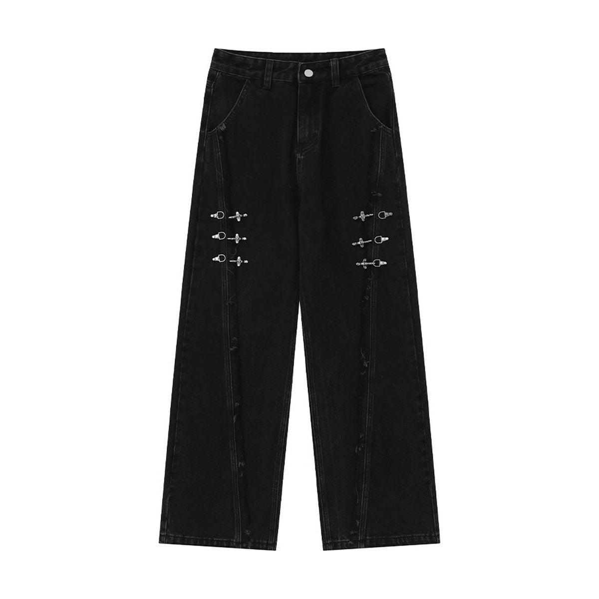 Men's Raw Hem Jeans