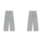 Men's Raw Hem Jeans