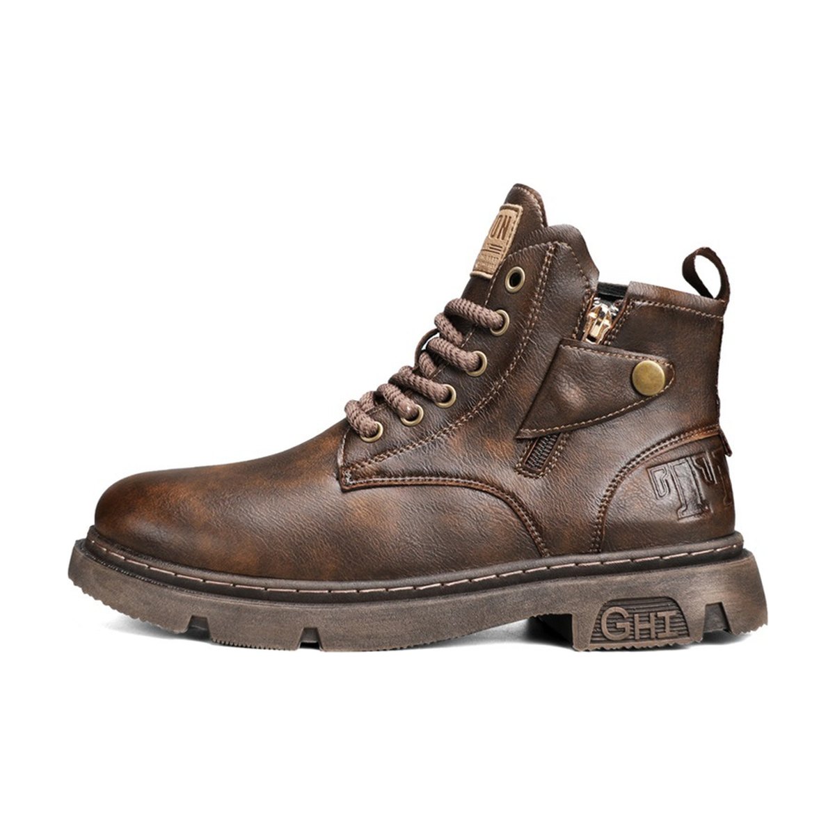 Men's Retro British High Cut Martin Boots