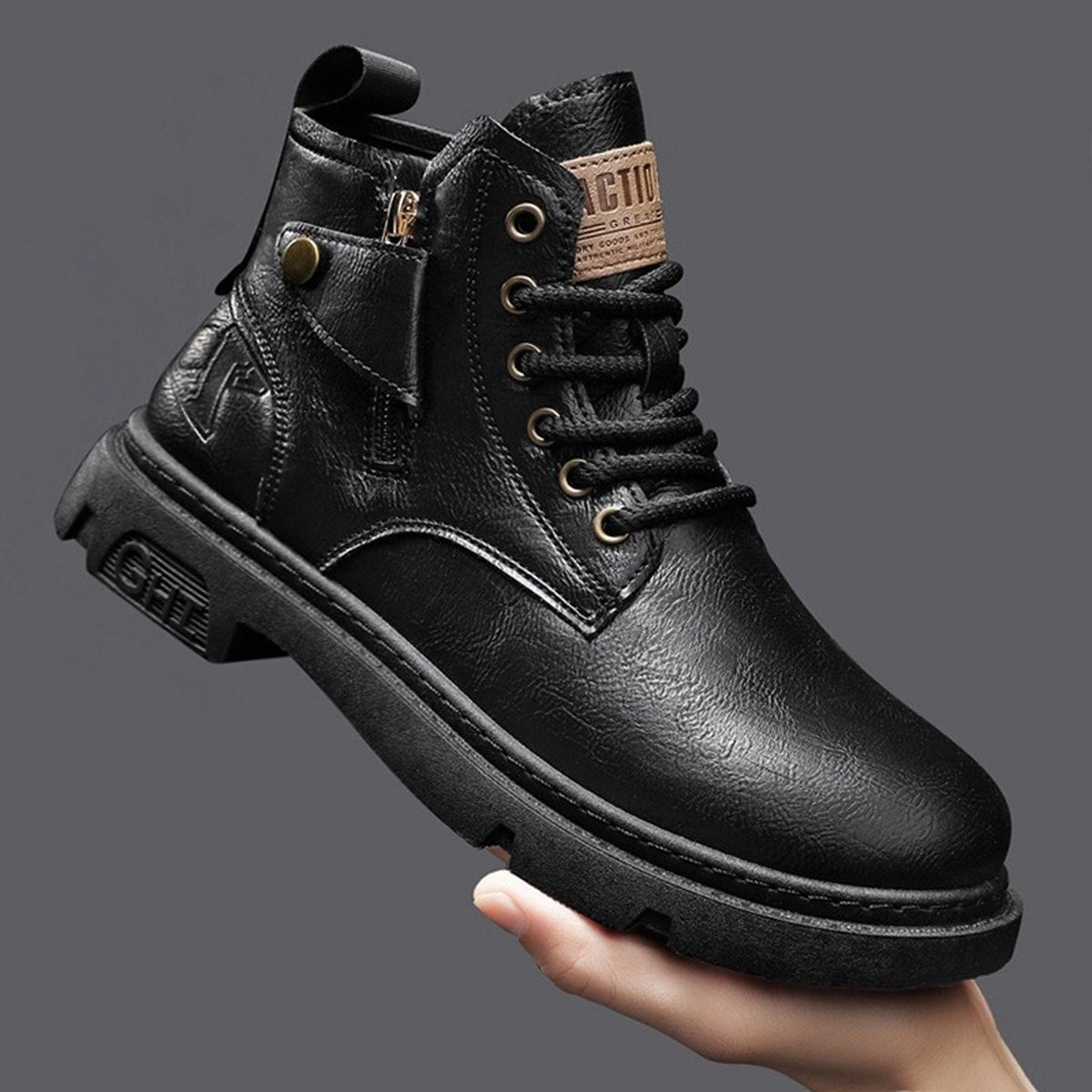 Men's Retro British High Cut Martin Boots