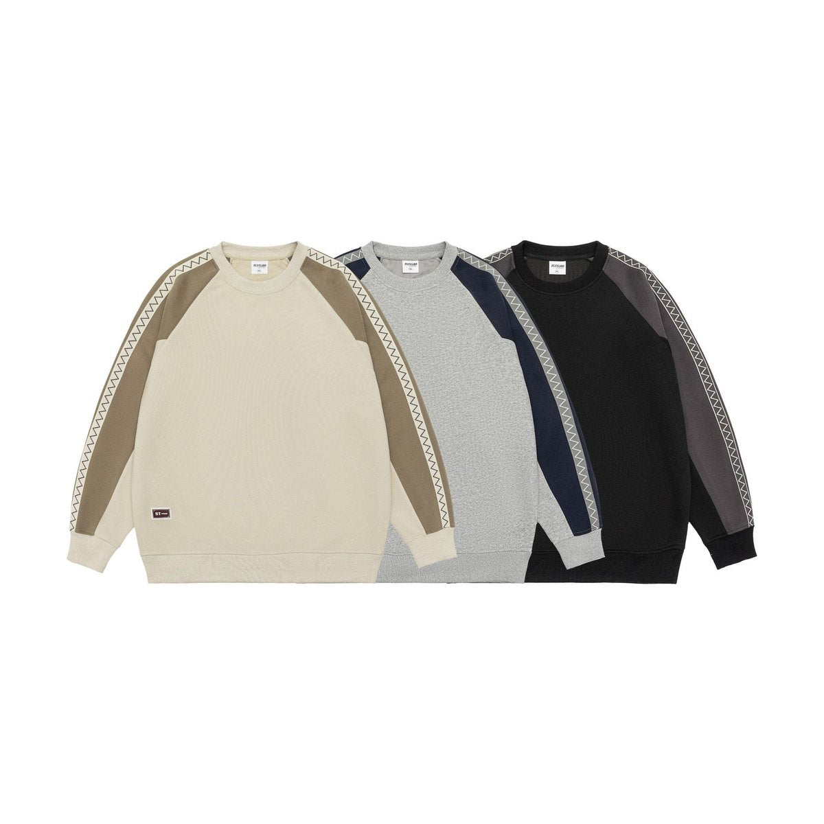 Men's Retro Contrast Color Sweatshirt