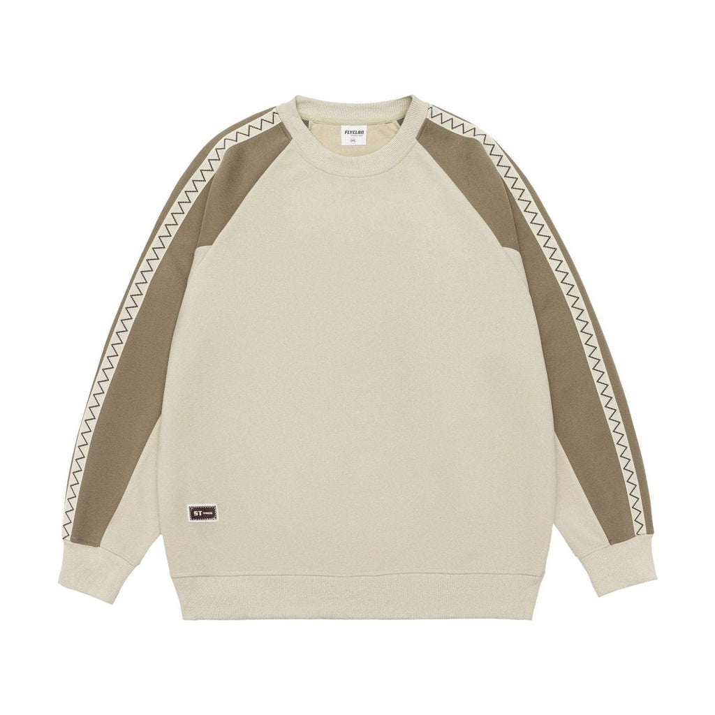 Men's Retro Contrast Color Sweatshirt