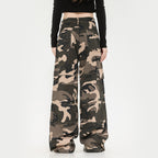 Men's Retro Straight Cargo Camouflage Pants