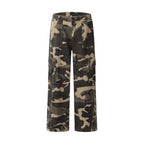 Men's Retro Straight Cargo Camouflage Pants