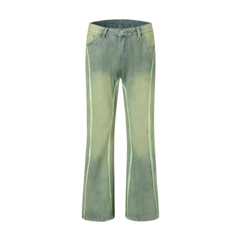 Men's Retro Washed Stitching Jeans
