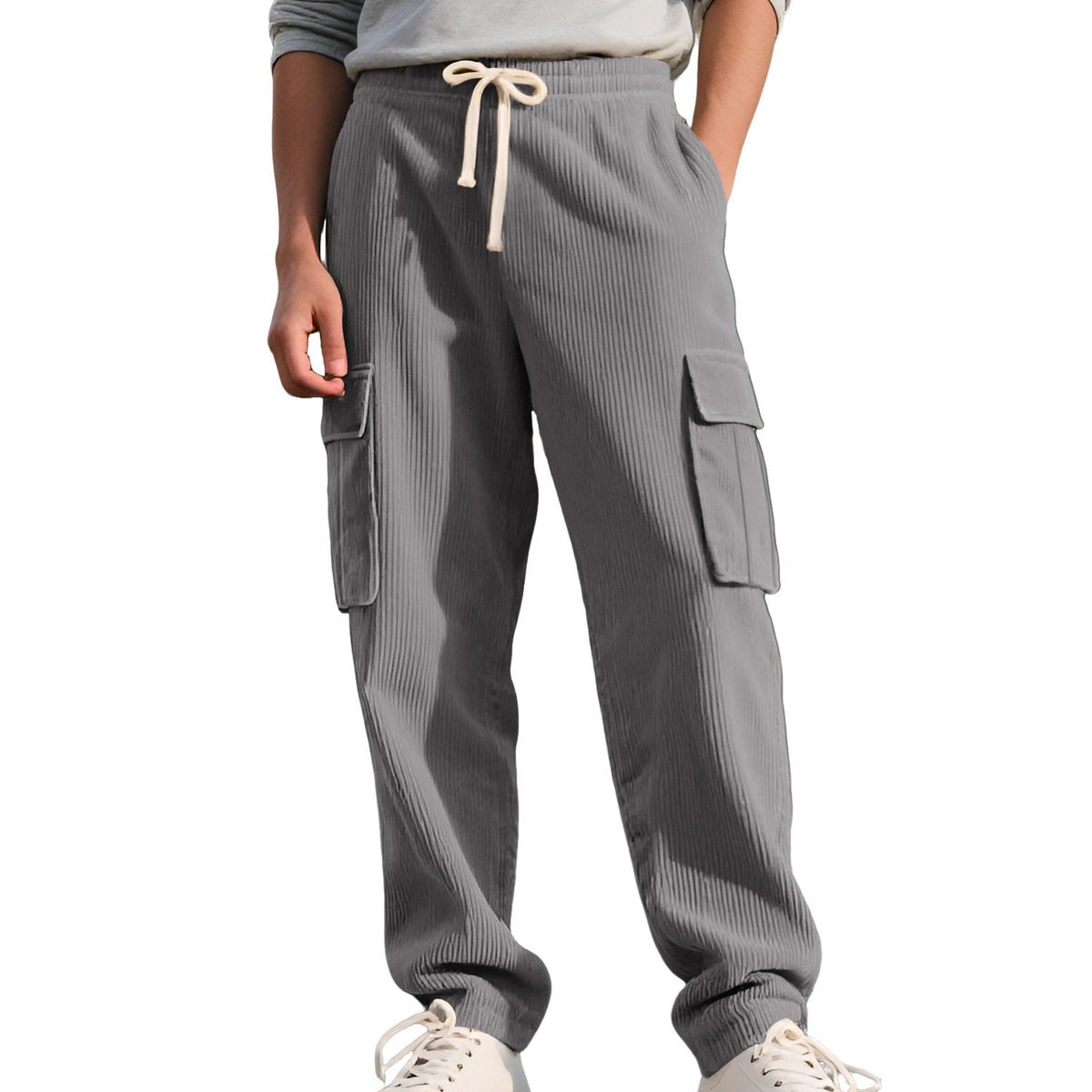 Men's Retro Workwear Casual Corduroy Sweatpants