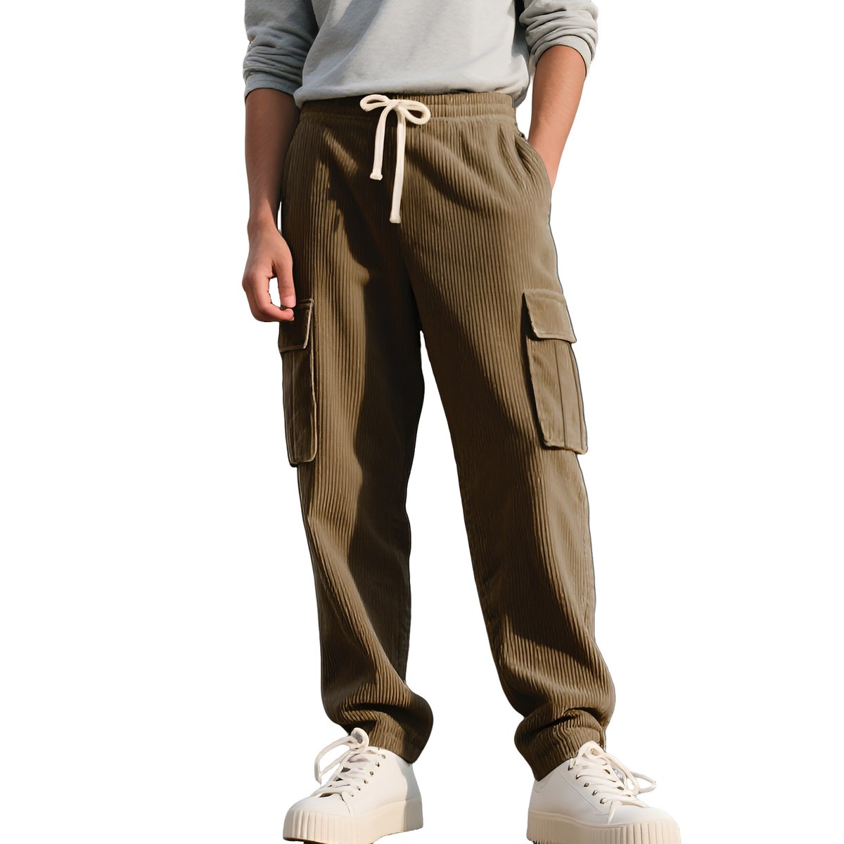Men's Retro Workwear Casual Corduroy Sweatpants