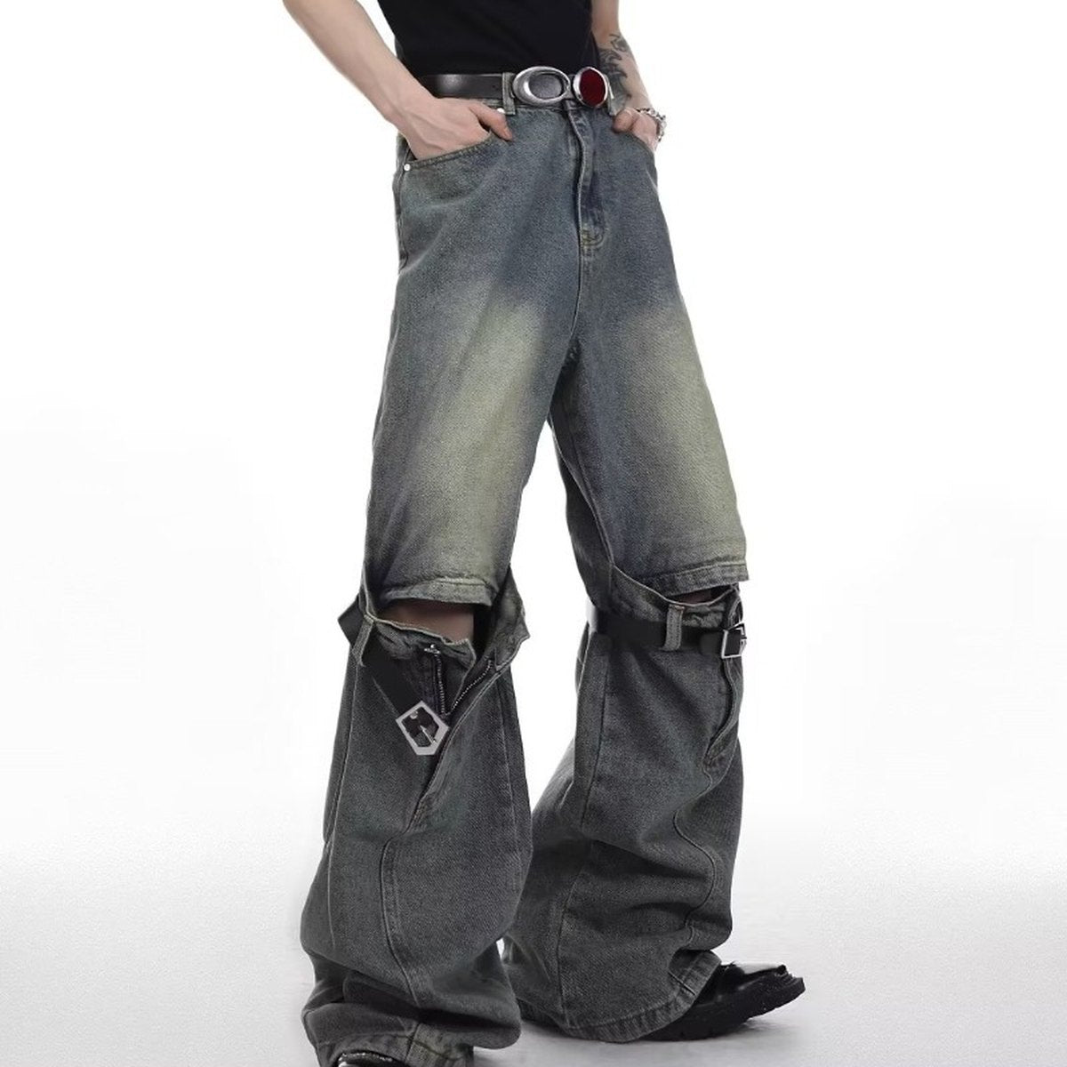 Men's Retro Worn Jeans