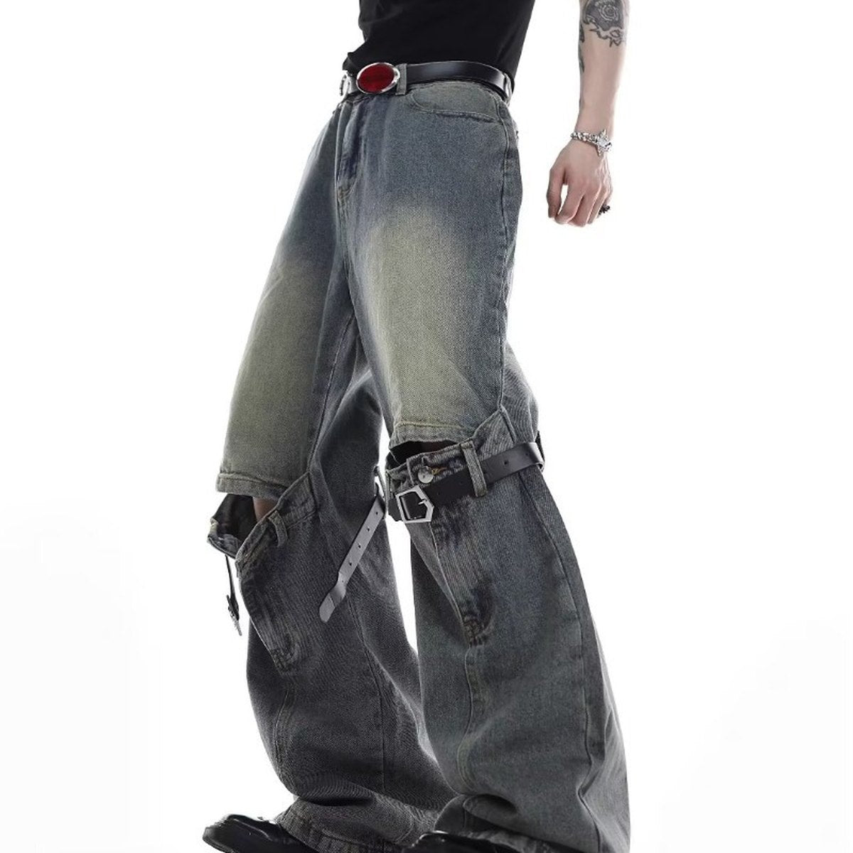 Men's Retro Worn Jeans