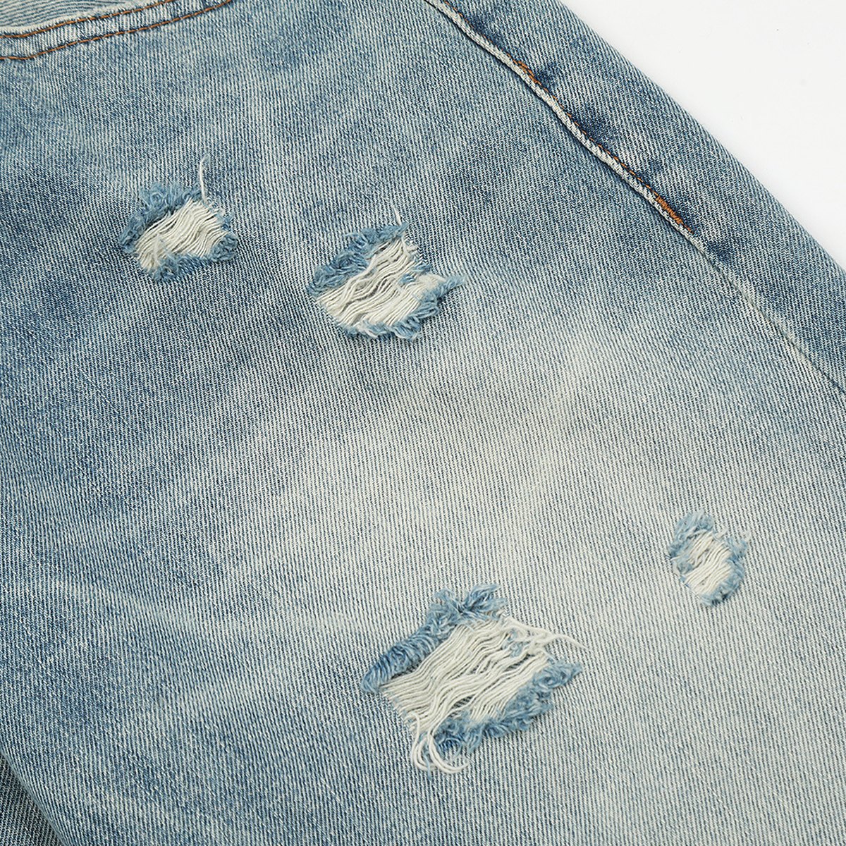 Men's Ripped Slightly Flared Jeans