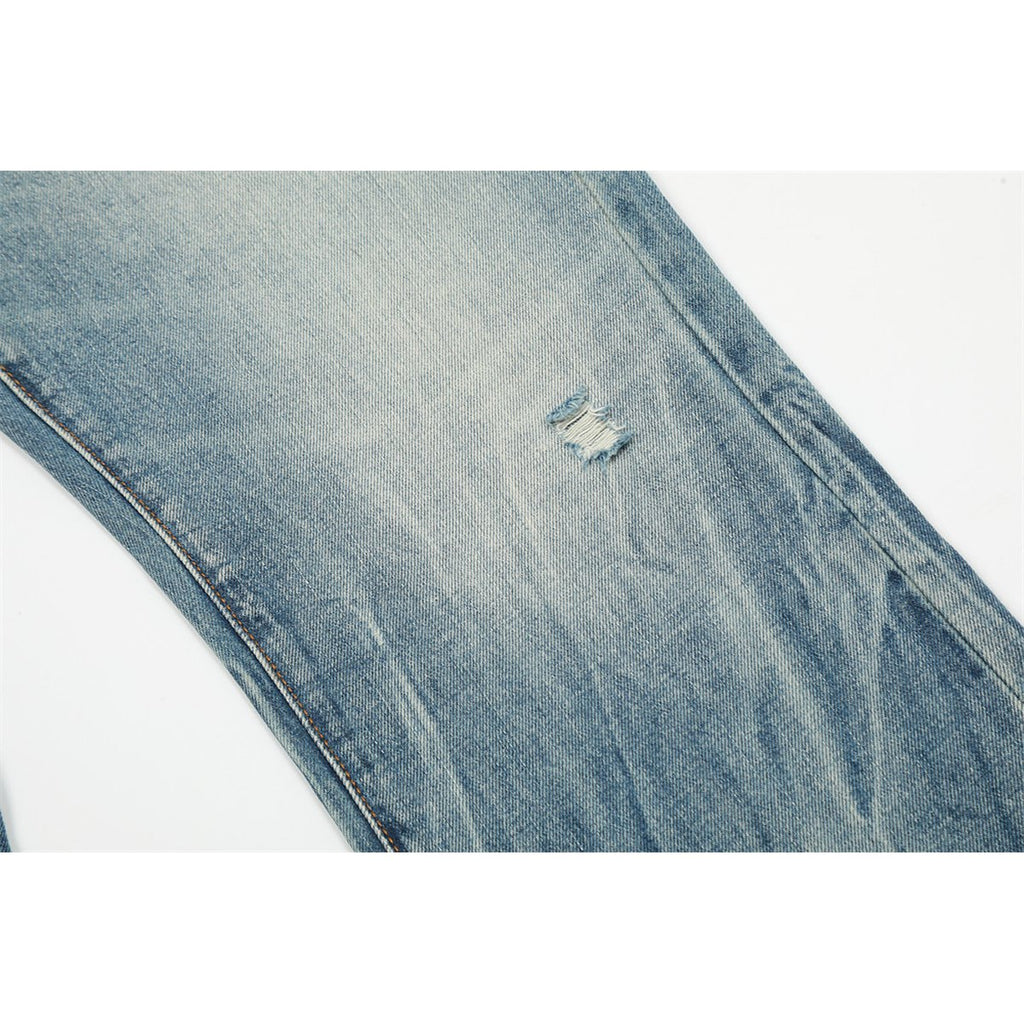 Men's Ripped Slightly Flared Jeans
