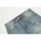 Men's Ripped Slightly Flared Jeans