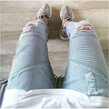 Men's Ripped Stretch Jeans