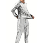 Men's Sauna Suit Trousers Long Sleeve Heat Trapping