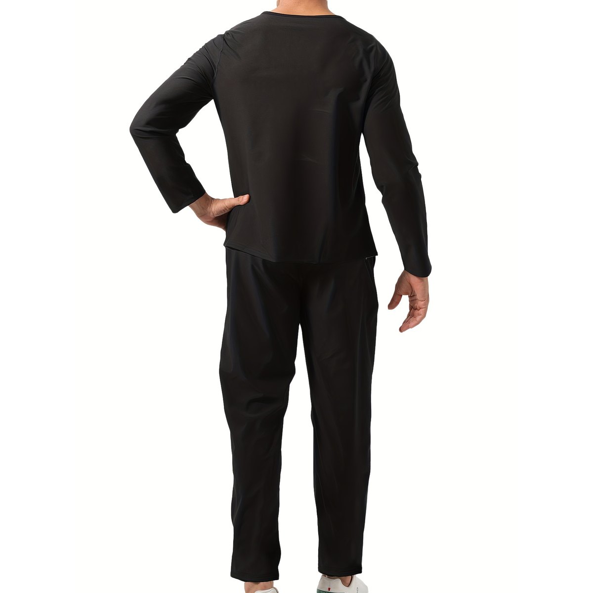 Men's Sauna Suit Trousers Long Sleeve Heat Trapping