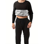 Men's Sauna Suit Trousers Long Sleeve Heat Trapping