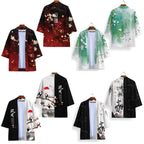 Men's Serene Far-reaching Cloak Cardigan Pajamas