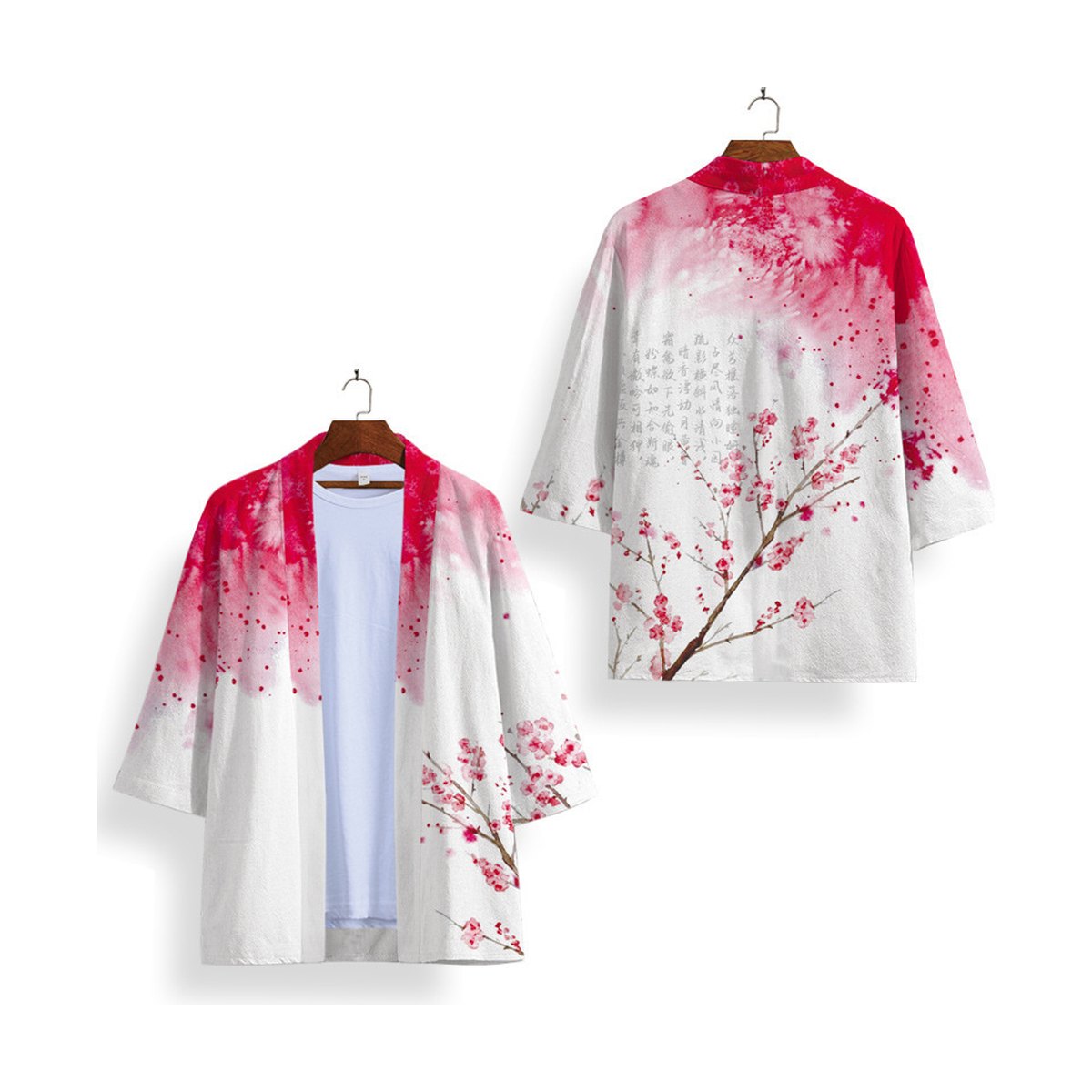 Men's Serene Far-reaching Cloak Cardigan Pajamas