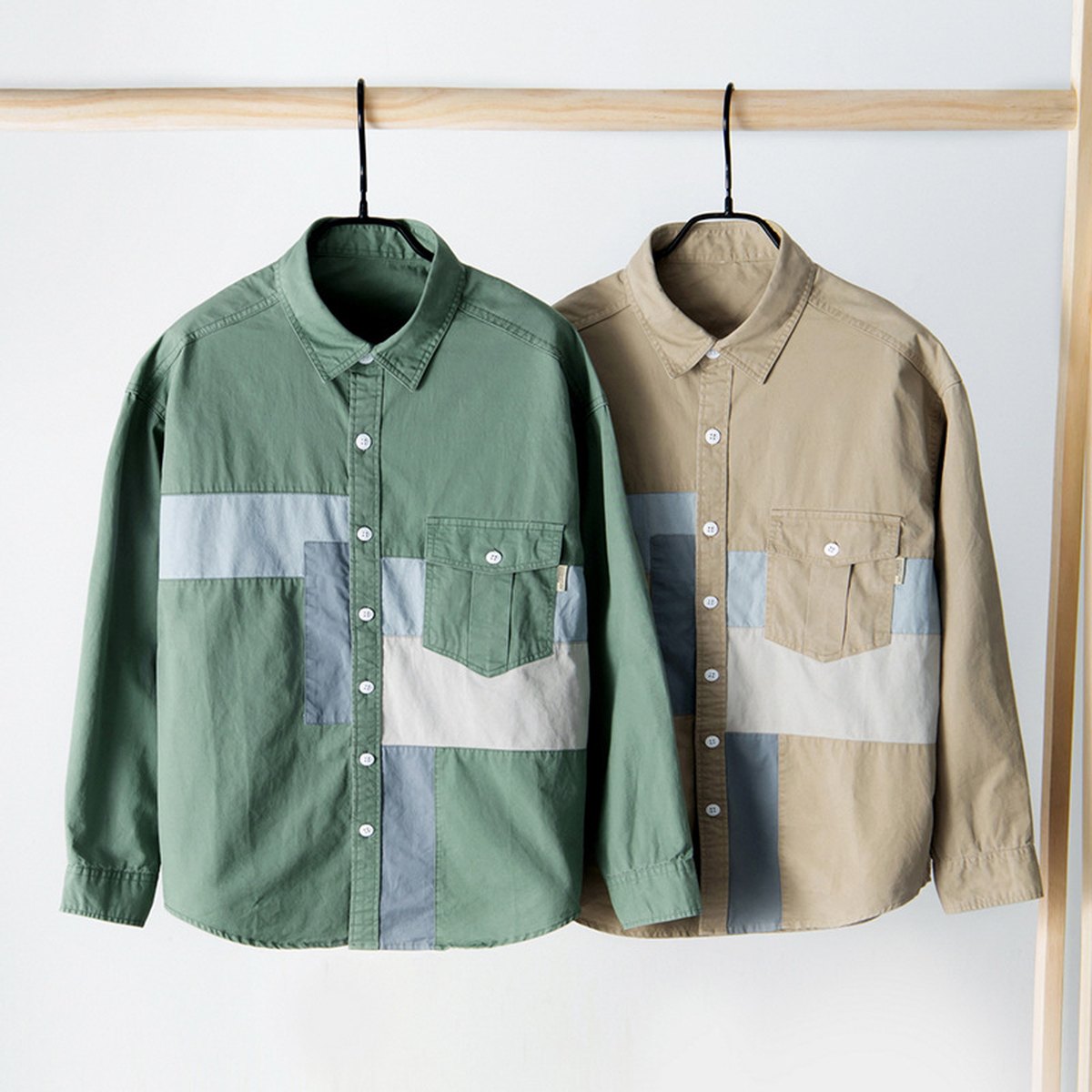 Men's Shirt Cotton Casual Workwear Jacket