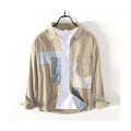 Men's Shirt Cotton Casual Workwear Jacket