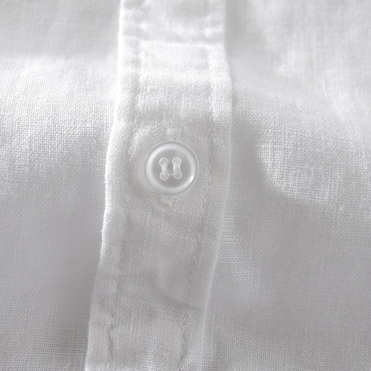 Men's Short Sleeve Breathable Pure Linen Shirt
