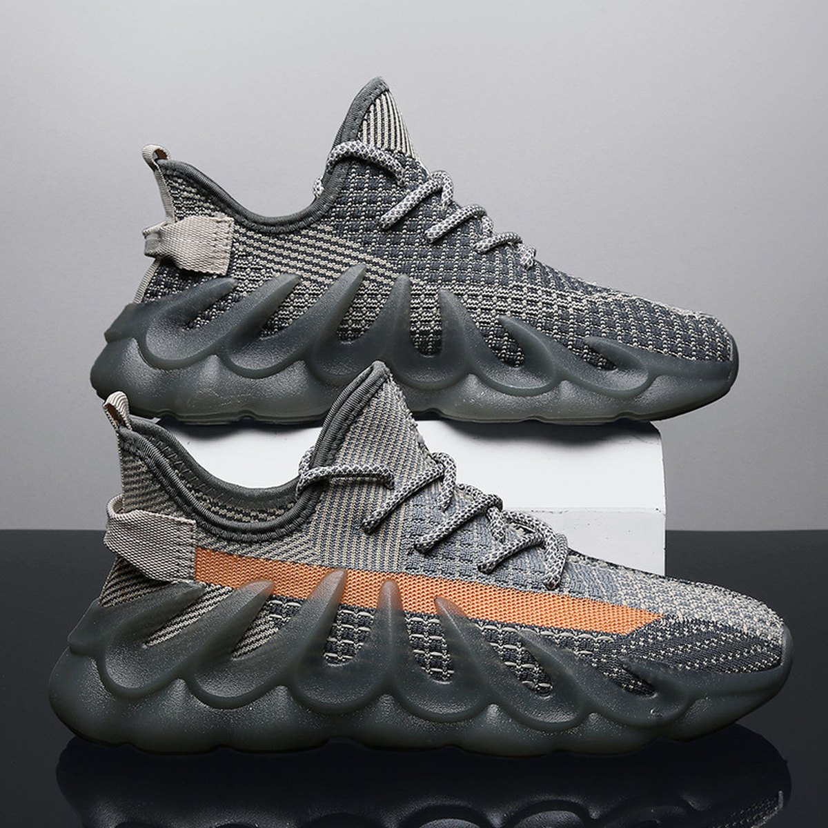 Men's Sneakers Wave Sole Cool Sports Shoes