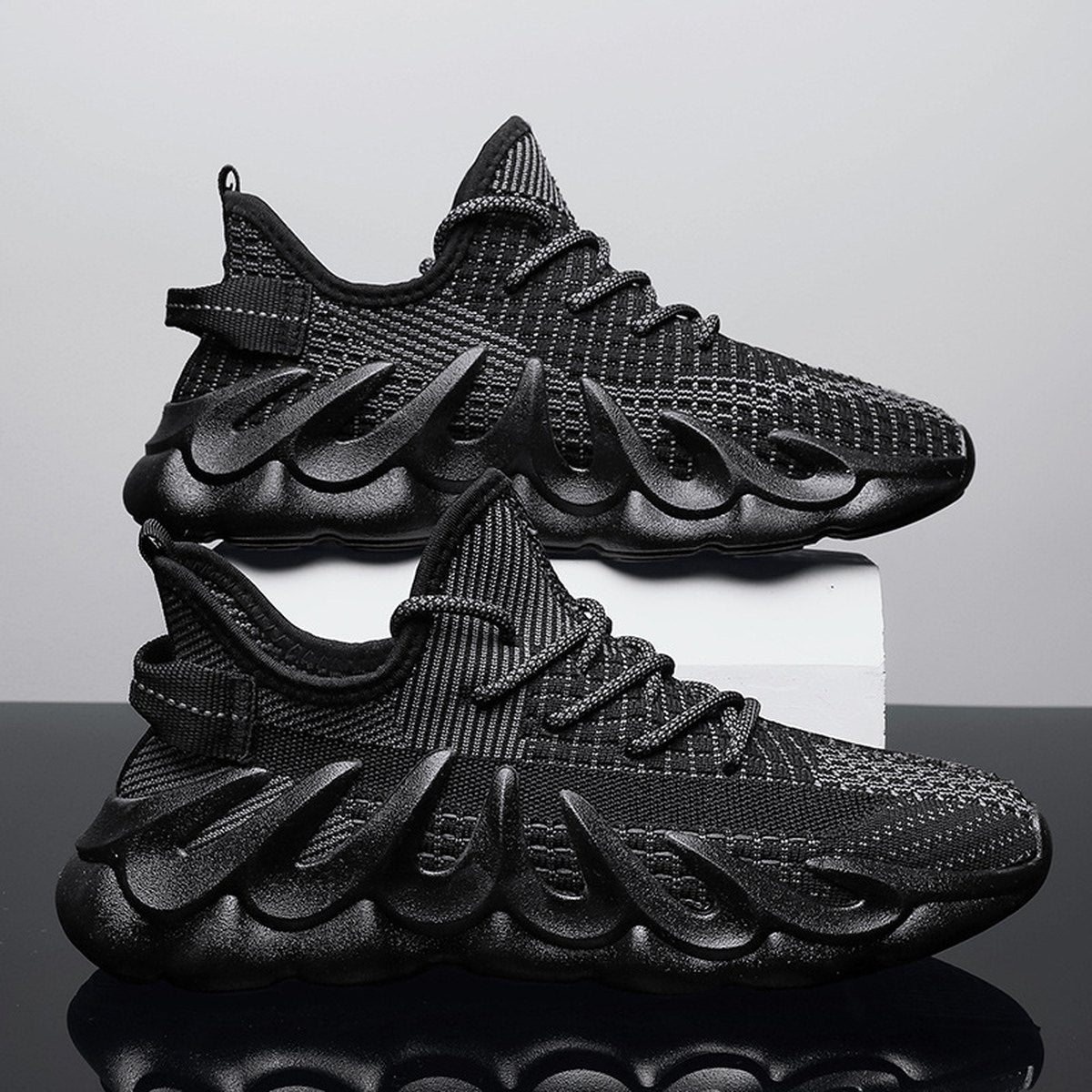 Men's Sneakers Wave Sole Cool Sports Shoes