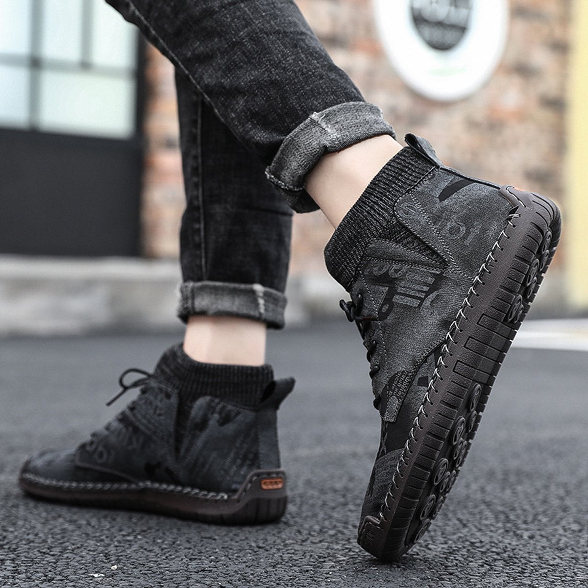Men's Socks High-top Shoes