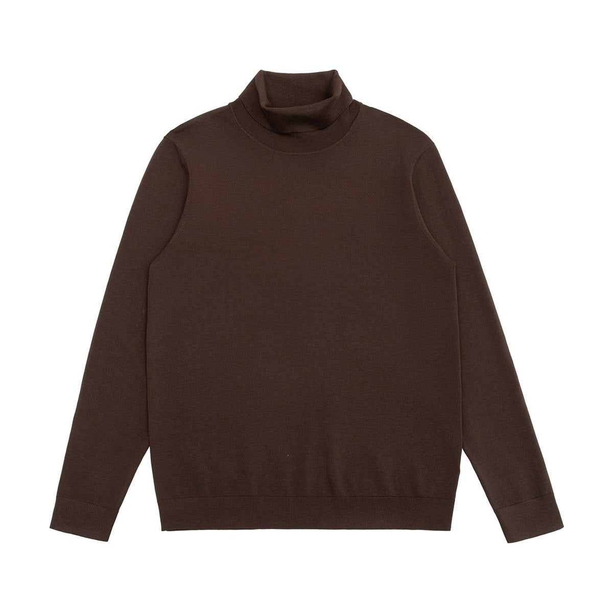 Men's Solid-color Long-sleeve Knit Sweater