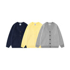 Men's Solid Color Loose Cardigan Sweater
